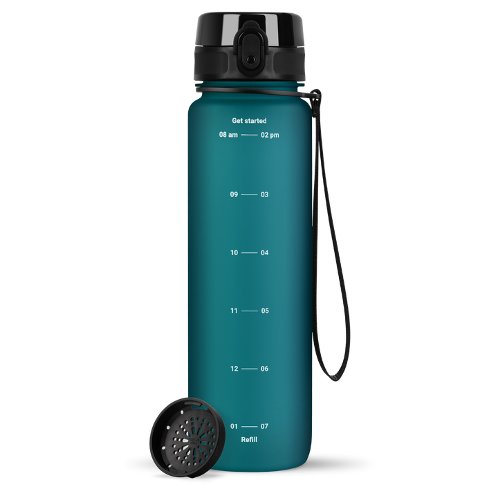 uberBottle Trinkflasche Tracker und Motive | softTouch Sieb